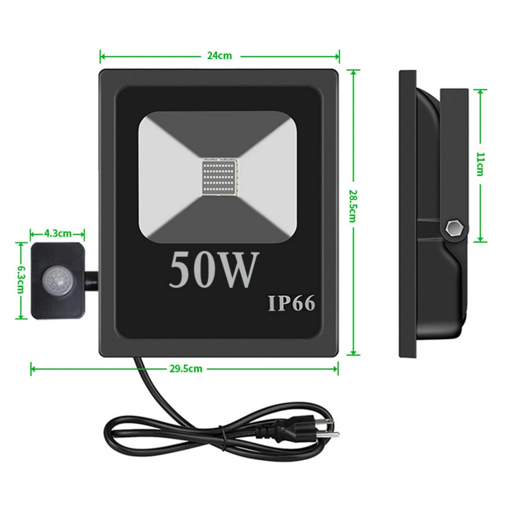 Sensore di movimento del proiettore a LED UV ultravioletto AC85-265V lampada da palcoscenico fluorescente ad alta potenza impermeabile per feste da Bar