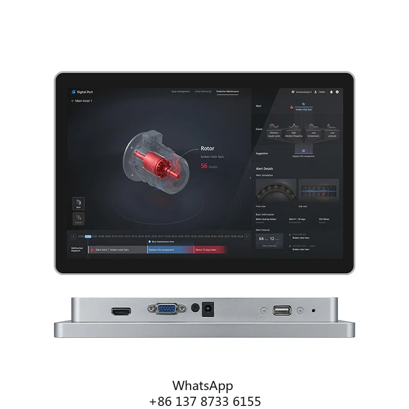 Industrial Grade 12.1 15 17 19Inch Touch Screen Monitor Full Aluminium Alloy Housing 1280x800 VGA Industrial LCD Display