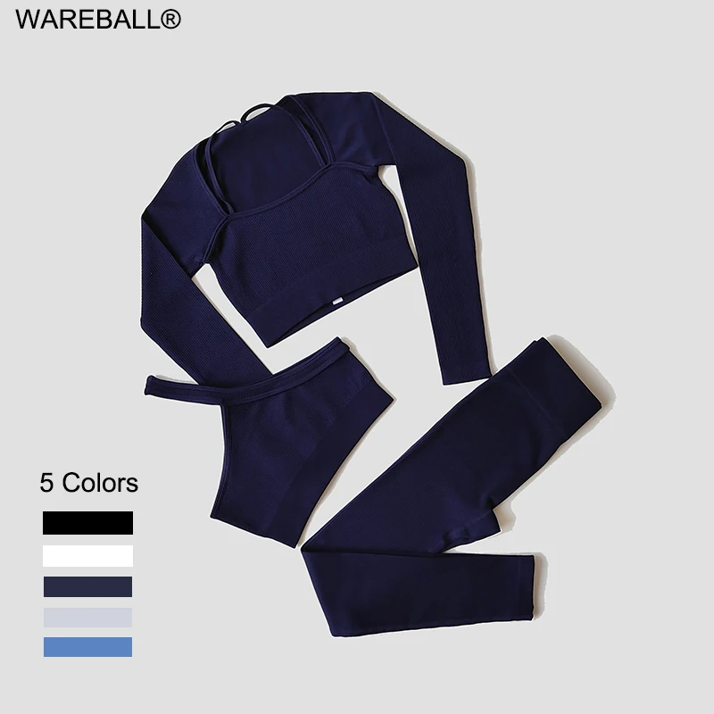 

Бюстгальтер с высокой талией, бесшовные леггинсы для фитнеса, женский комплект для йоги, спортивная одежда, спортивный костюм, укороченный топ с длинными рукавами, спортивные костюмы на одно плечо