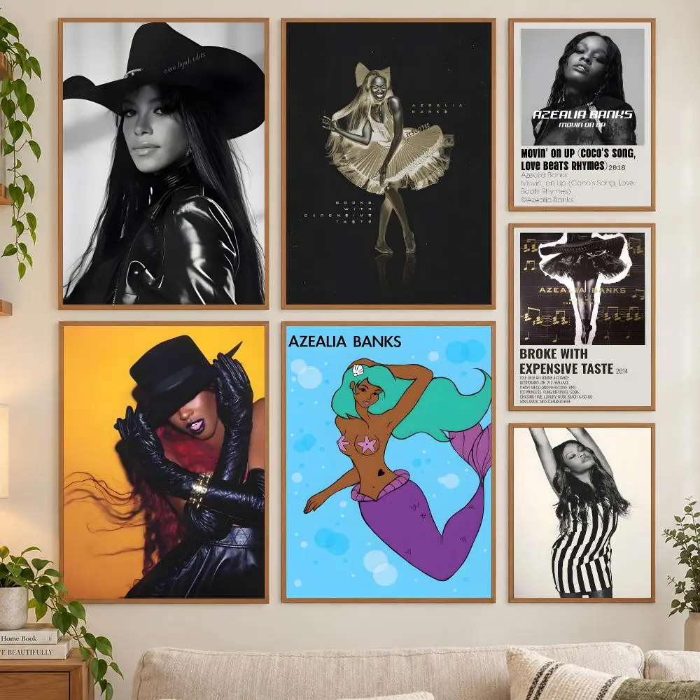 Azealia Amanda Banks Poster HD art sticky wall waterproof home living room bedroom bar aesthetic decoration