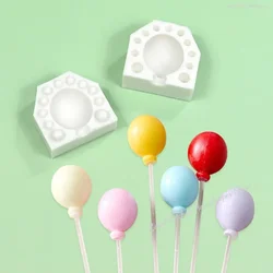 2pcs/set 3D Mini Balloon Silicone Molds Dubai Chocolate Mould DIY Fondant Clay Candle Molds Cake Decor Tool Moldes De Silicona