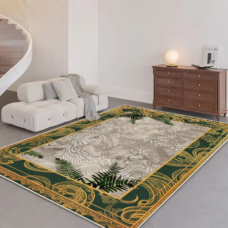 

Современный противоскользящий ковер большого размера для гостиной, безворсовый декор комнаты, коврик для отдыха, настраиваемый моющийся коврик для дивана, стола, легко чистится