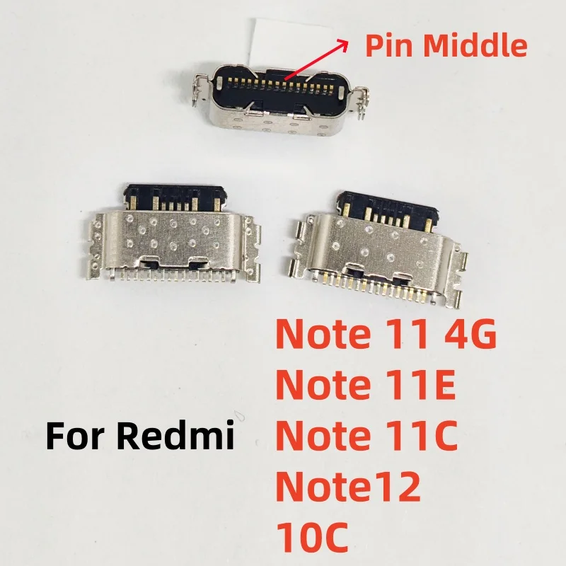 10pcs/lot New For Xiaomi Redmi Note 13 12 11 11E 11T Pro Plus 4G 5G USB Type-C Jack Charging Port Connector Plug Socket Dock