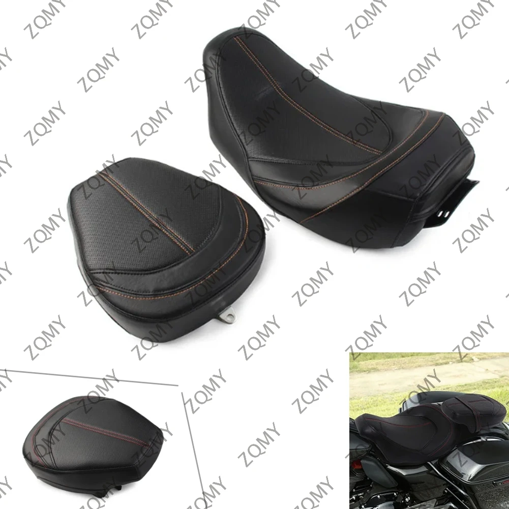 

Motorcycle Driver Passenger Pillion Seat Low-Profile For Harley Touring Road Glide CVO FLHR FLHX FLHT FLHRXS FLTRX 2009-2022