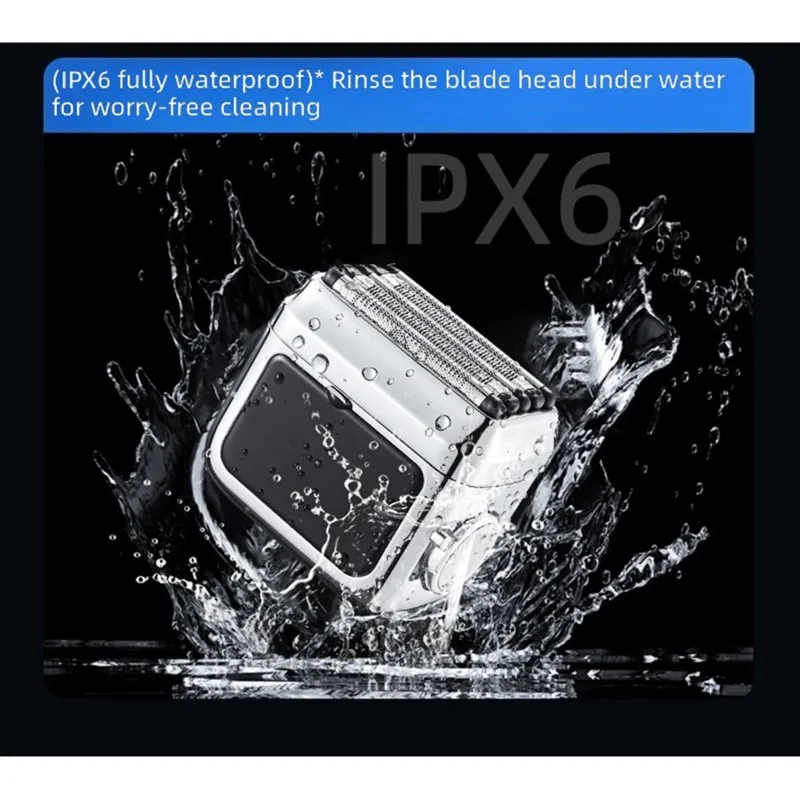 L65A-Rotary Shaver-Electric-Portable, Waterproof, Rechargeable, 5 Blades, Ideal For Home& Travel