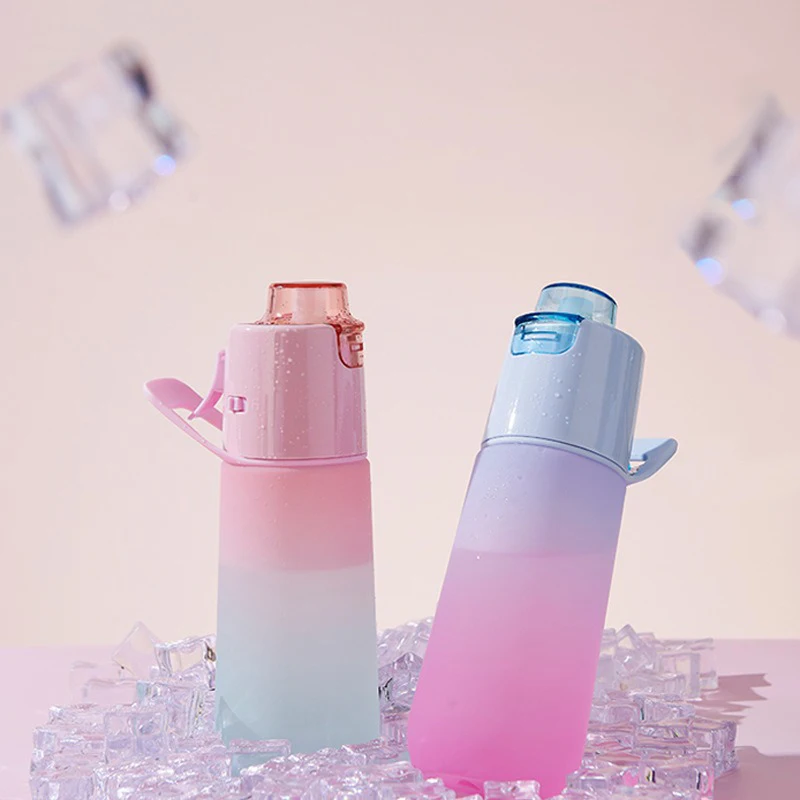 2024 New Taste Cup with Spray Function Fragrance Ring Network Red Drink Water Artifact Bicolor Fragrance Sports Water Bottle