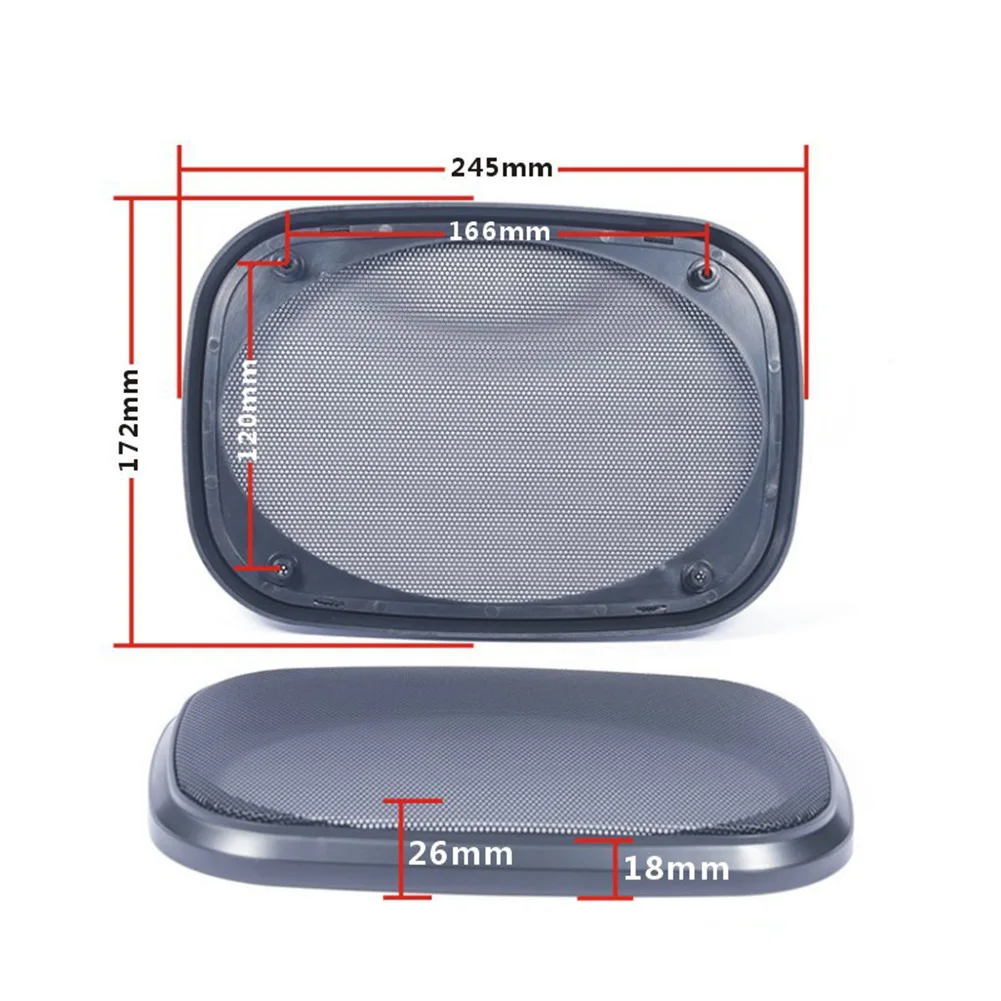 1 Pc Speaker Dust Mesh Cover 162x112/245x172/253x175mm Square/Oval Grill Protection Cover Audio Loudspeaker Accessories