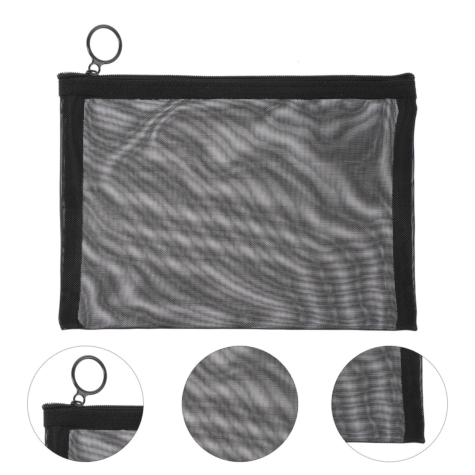 

2 pcs 22X5X12Cm Mesh Toiletry Bag Portable Makeup Organizer For Travel Storage Lipstick Keys Cables Usb Portable