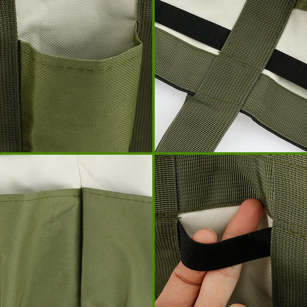 8개의 포켓이 있는 정원 도구 가방 정리함, 튼튼한 600D 옥스포드 정원 토트 보관 가방, 다용도 휴대용 정원 토트 가방