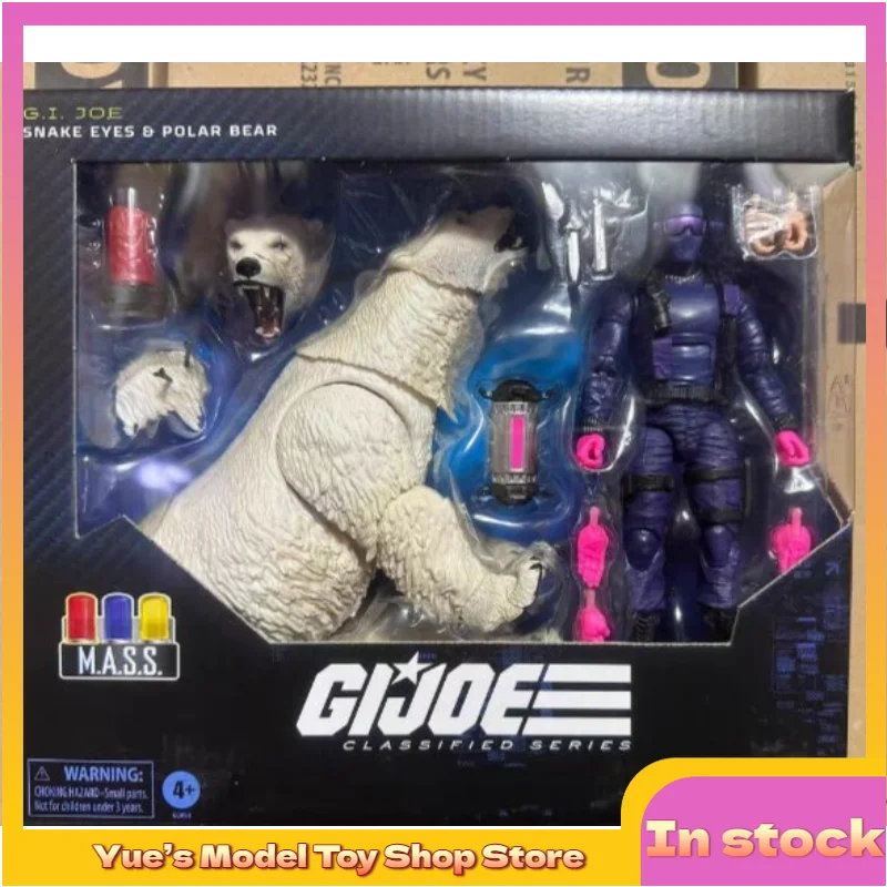 

【In Stock】Hasbro G.I.JOE Snake Eyes Polar Bear White Bear Set 6-inch Action Figure Animation Model Toy Collection Gift