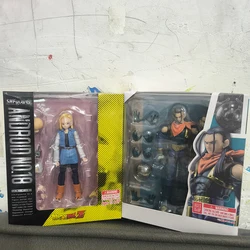 SHFiguarts Dragon ball Z SUPER Android 17 Android No. 18 with Logo Articulate Action Figure Toys Collection Birthday Gift
