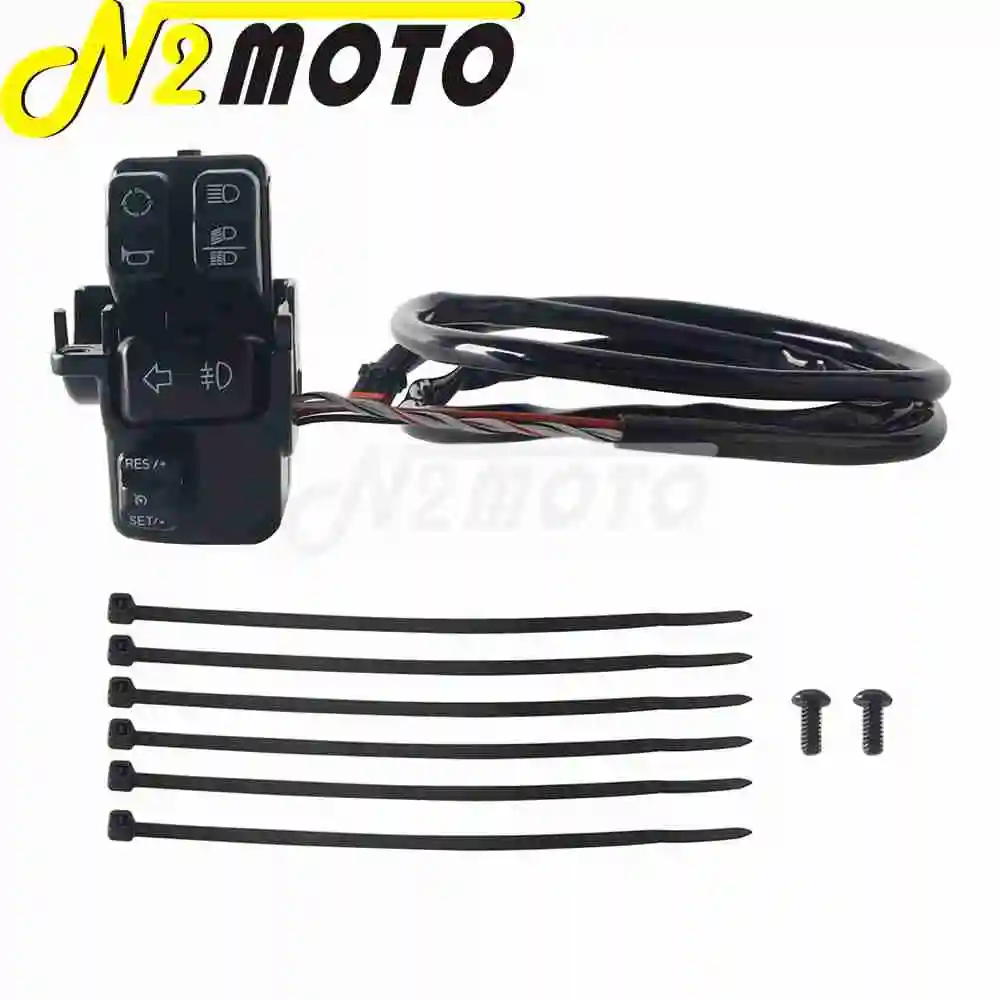 For Harley Softail FLI FLSTC FLSTFBS FLSTN FXSE FXBB FXBR FLSB FLFB FXLR FLSL FXST FXDR FXFB IP65 Replacement Cruise Control Kit