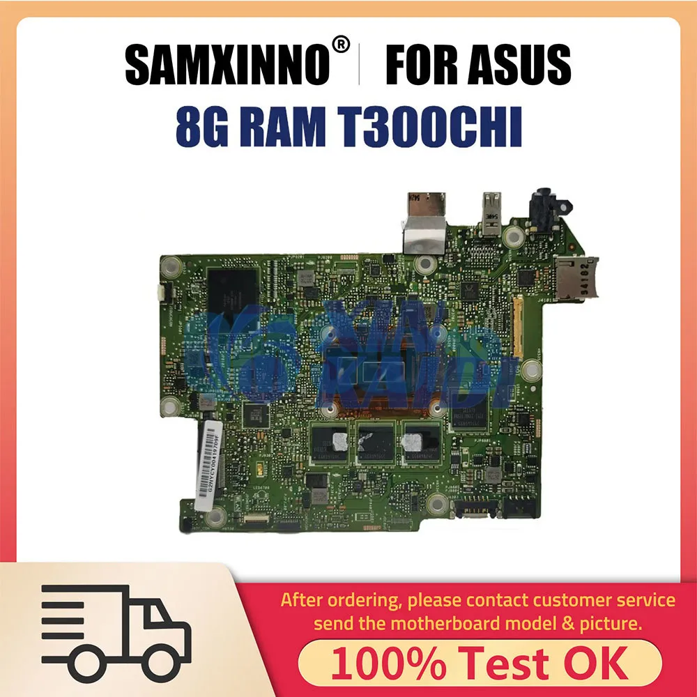 Laptop Motherboard For ASUS Transformer Book T300CHI T300 T300C Notebook Mainboard CPU M-5Y10 8GB RAM SSD 128G Systemboard