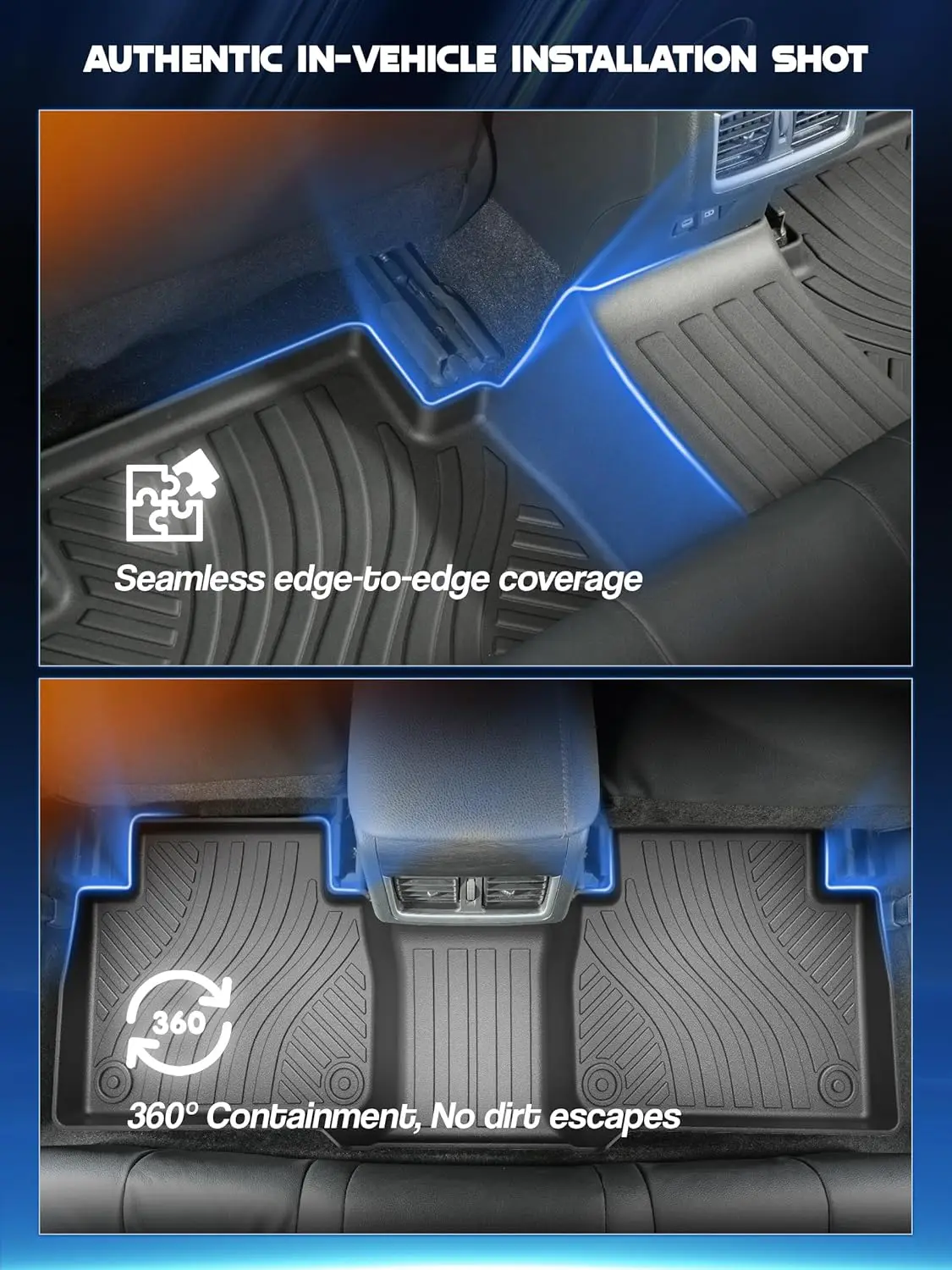 ل Jetour T2 Traveler 2024 2025 2026 الحصير الجذع الحصير جميع الأحوال الجوية مقاوم للماء المضادة للانزلاق الجبهة الخلفية البضائع بطانة منصات القدم #4