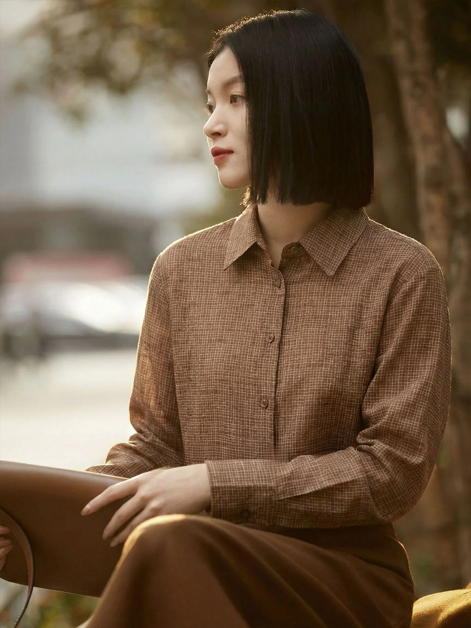 

Женская рубашка Chivirin с длинным рукавом, свободного кроя, универсальная, весенняя, модная, повседневная, удобная, из смесового полиэстера