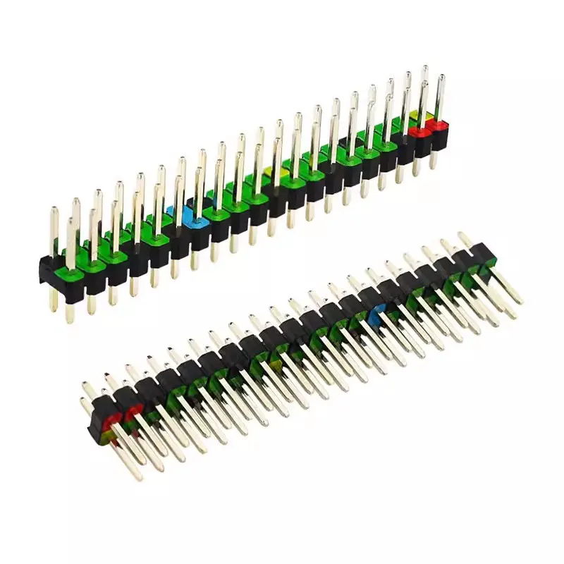 Cabezal GPIO macho para Raspberry Pi Zero, 1 piezas/10 piezas, 2X20 pines, 2 W