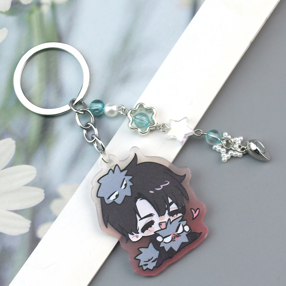 2 قطعة المرحلة الغريبة إيفان وحتى سلسلة مفاتيح من الكرتون سلسلة أكريليك للمرأة الرجال موضة أنيمي الشكل الاكريليك كيرينغ قلادة هدية #5