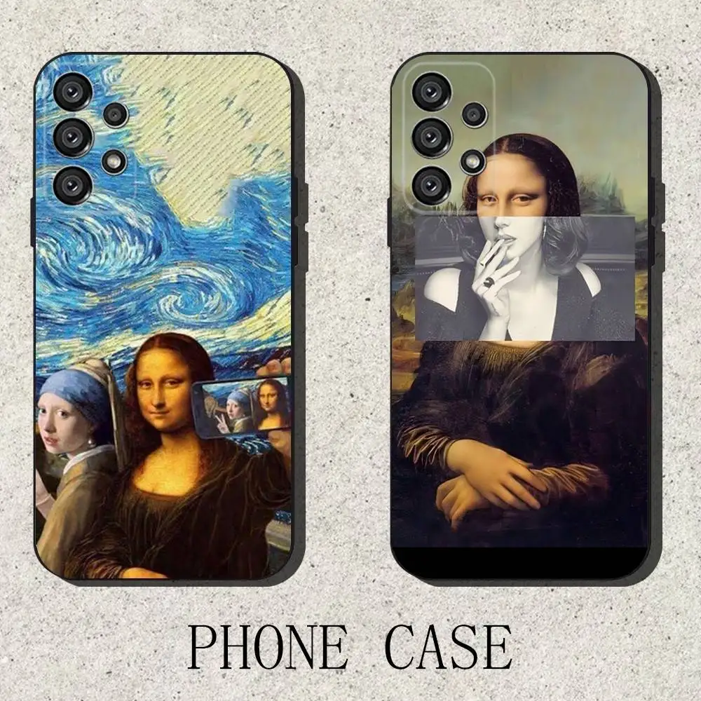 

Aesthetic David Mona Lisa Phone Case For Samsung S25,S24,S21,S22,S23,S30,Ultra,S20,Plus,Fe,Lite,Note,10,9,5G Black Cover