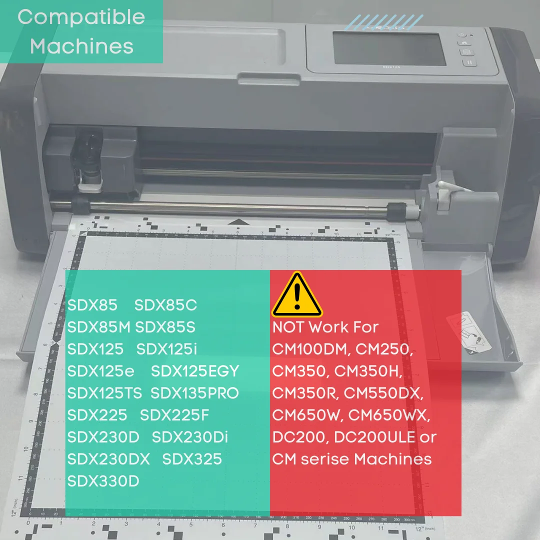 Tappetino da taglio Brother ScanNCut serie ADX 12*12 - Tappetino in PVC standard a basso stack, inodore, compatibile con cartoncino e vinile