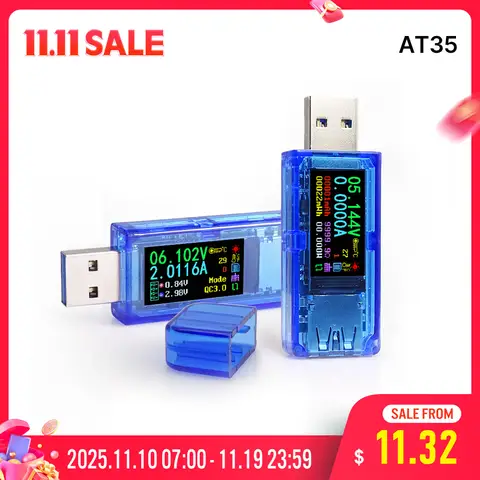 USB 5 Digit LCD Voltmeter and Ammeter RD