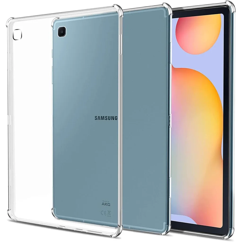 

for Samsung Galaxy Tab S6 Lite 10.4 inch SM-P610/P615/P613/P619/P620 Silicone Shockproof Back Transparent TPU Protective Cover