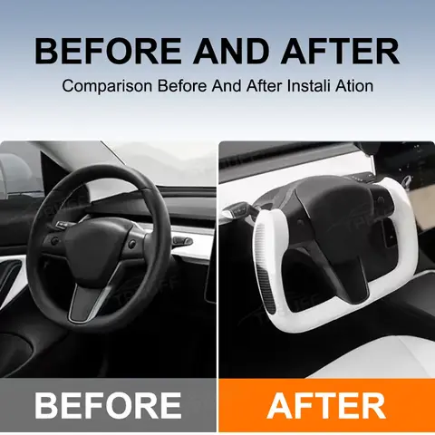 8 best sales steering wheel tesla - №3