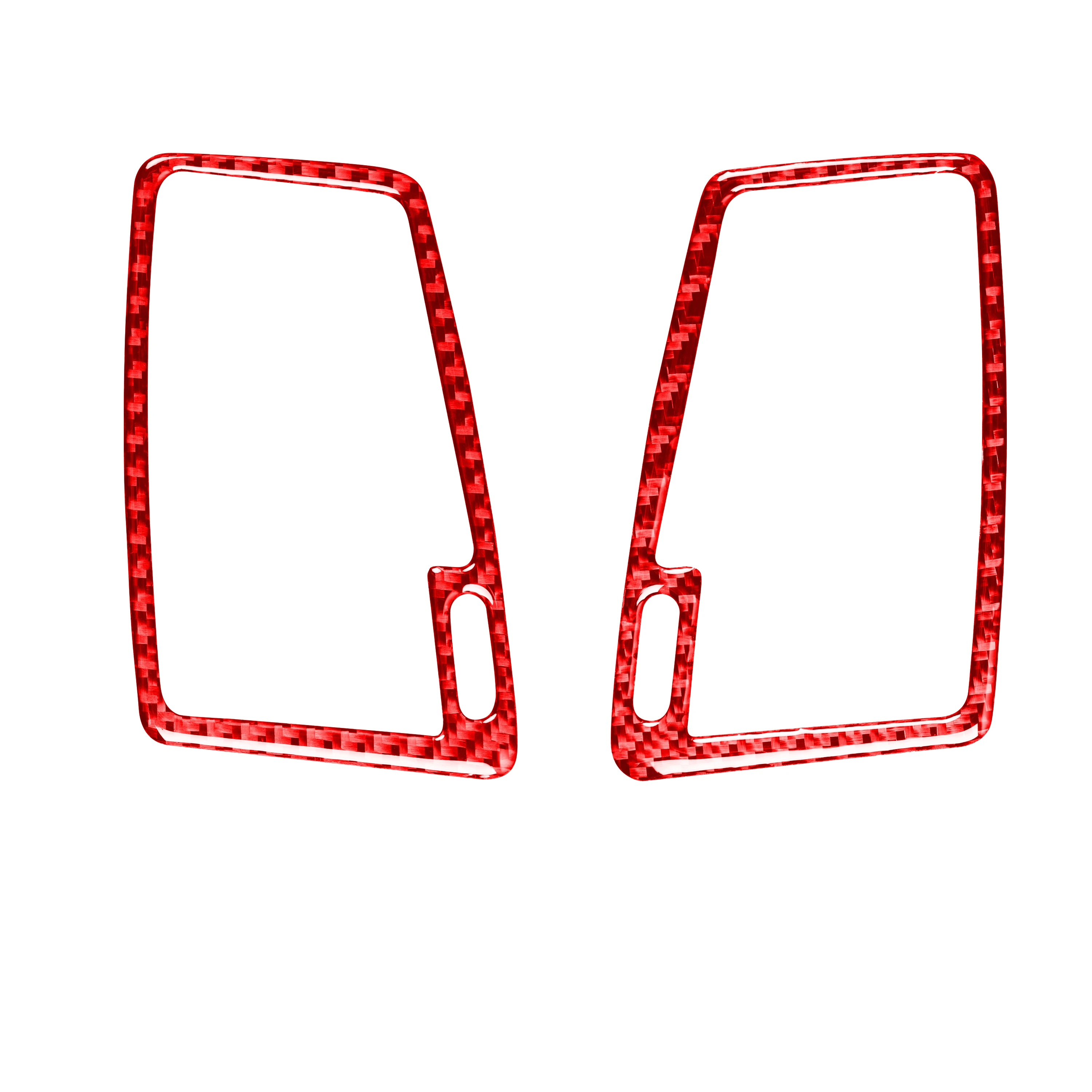 

Real Soft Carbon Fiber Car Instrument Panel Side Defogger AC Vent Sticker Compatible with Volvo XC90 2003-2014