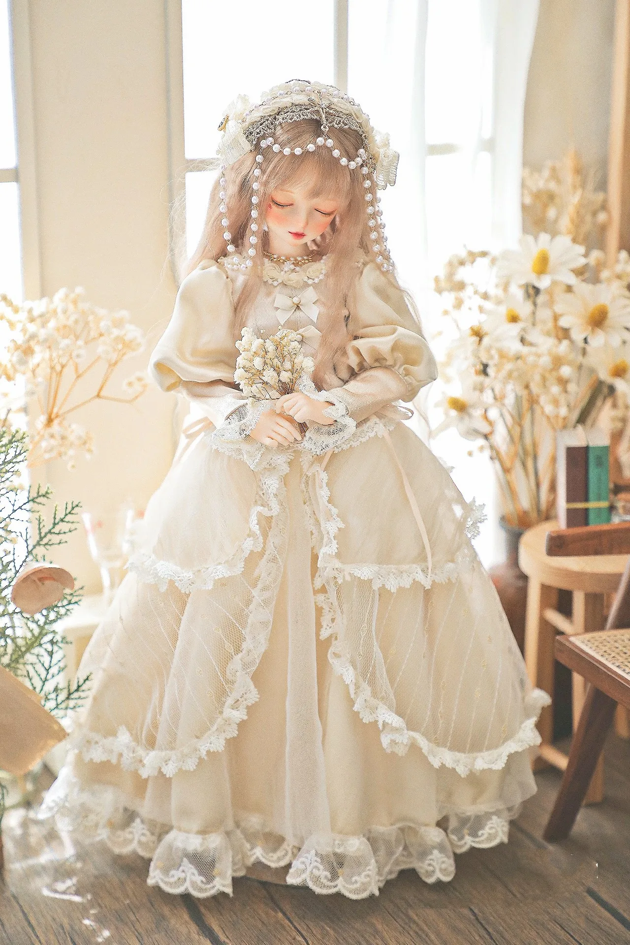 

Красивая Одежда для кукол 1/4 BJD, модное платье MDD MSD, 1 шт.