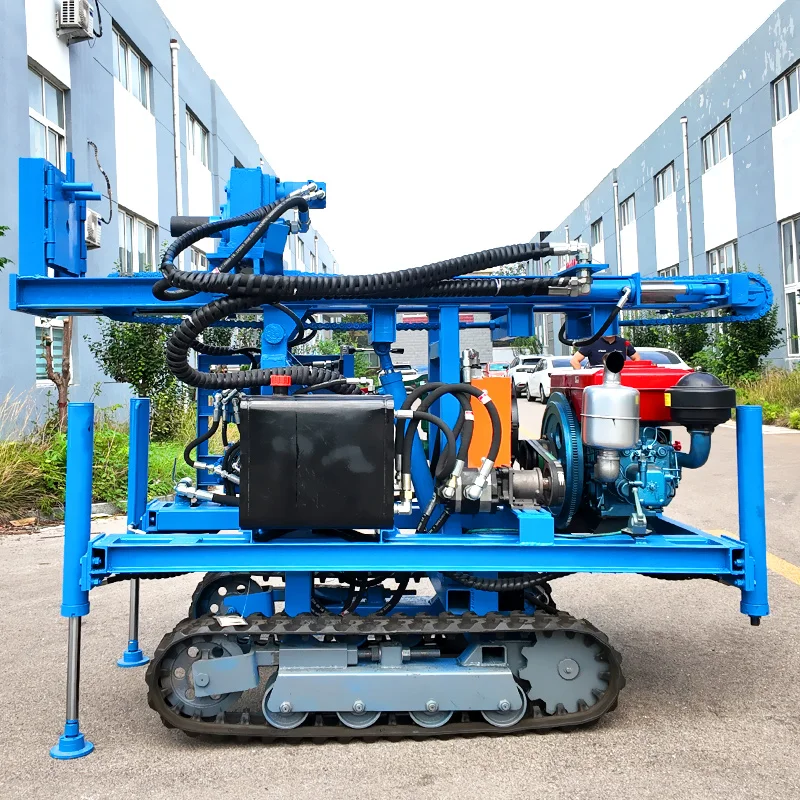 Customized Multifunctional Well Digging Machine 60-76-89-102 Drill Pipe 200m Water Well Drilling Rig Machine