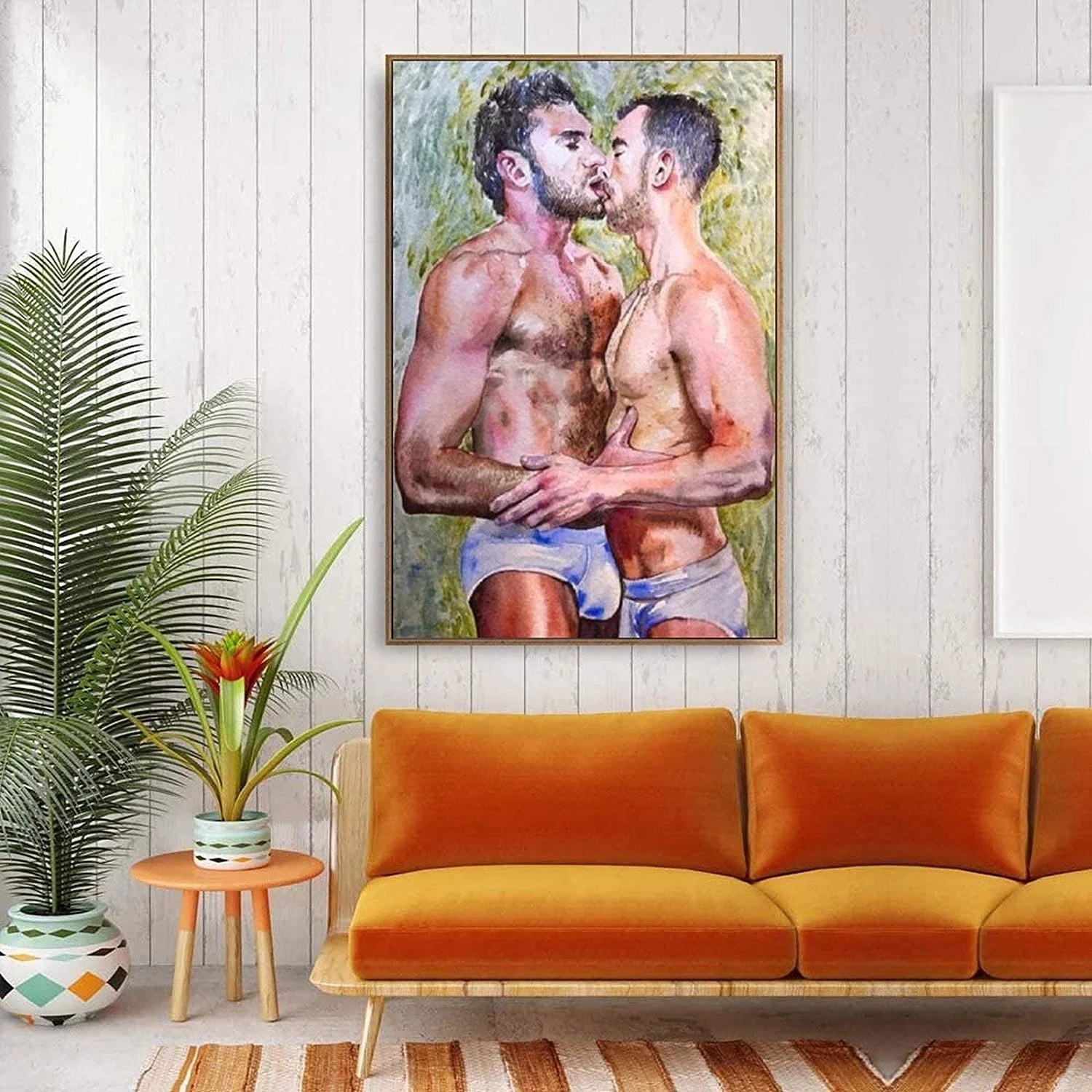 Men Gay Posters Men Nude Posters Gay Picture Abstract Wall Art Adult Painting Sexy Body Canvas Prints Decor Gay Gift Unframed