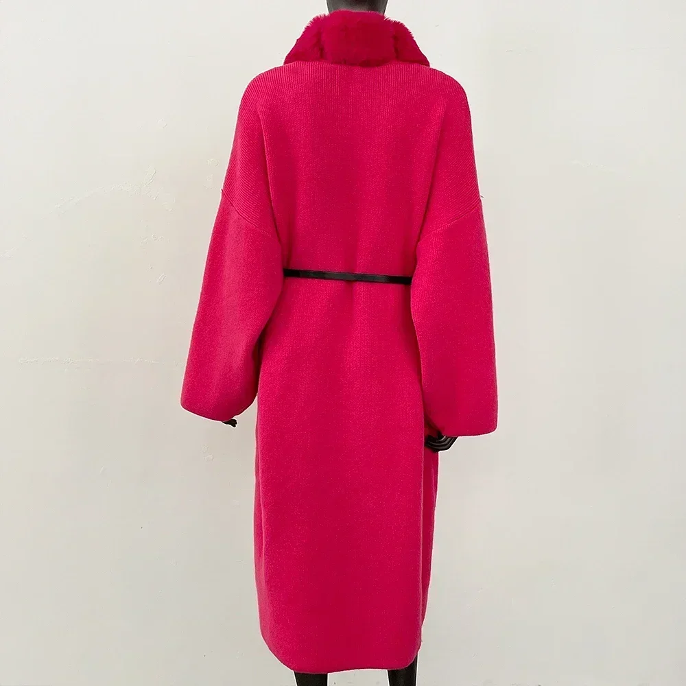 OFTBUY Пальто с воротником из искусственного лисьего меха Новые пальто и зимние куртки для женщин Корейские отзывы Много одежды Верхний кардиган Верхняя одежда