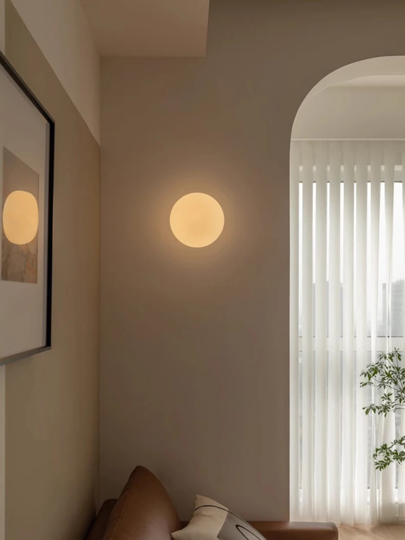 Natural Marble Ball Wall Lamp G9 Bulb Personalized