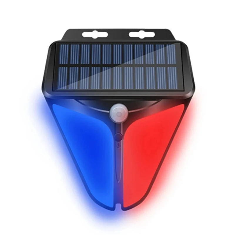 

Outdoor Solar Alarms Lights 26LED Human Body Sensing Sound & Light Warning Wall Light Garden Warning Security System