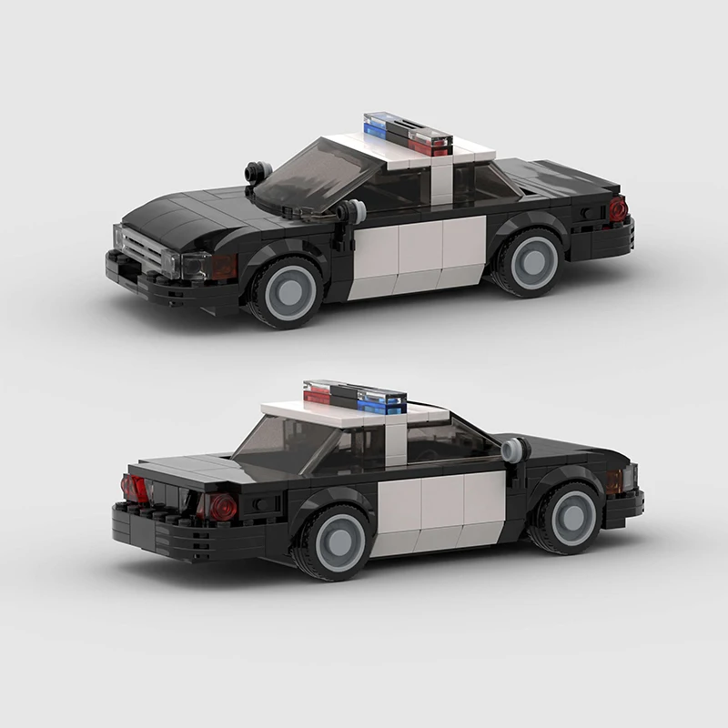 City Police Cars Victoria MOC Vehicle SWAT Patrol M5 M8 Building Blocks Speed Champions Sets Racing Model Technique Kids Toys