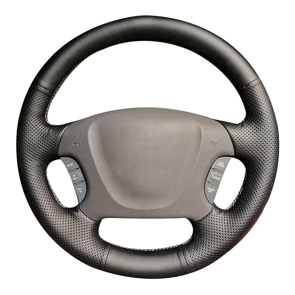 

Нескользящий черный чехол на руль из искусственной кожи с оплеткой для Kia Carnival II Grand Carnival 2006-2014 автомобильные аксессуары