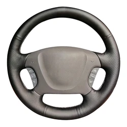 Non-Slip Black Artificial Leather Braid Car Steering Wheel Cover For Kia Carnival II Grand Carnival 2006 - 2014 Car Accessories