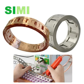 1M 0.15x27mm 2P Nikel Kaplama Çelik Lityum Pil T2 Bakır Şerit Li-ion Piller 18650/21700 Pil Paketi Kaynağı için Kullanılan