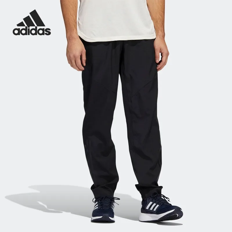 Adidas Thin Summer Fabric Elastic Waistband Flared Leg Hidden Back Pocket Walk TrousersHF8985