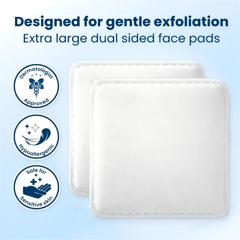 Dischetti di cotone grandi da 100 pezzi per la rimozione del trucco, cuscinetti per il viso morbidi e non pelucchi per la pulizia del viso su tutti i tipi di pelle
