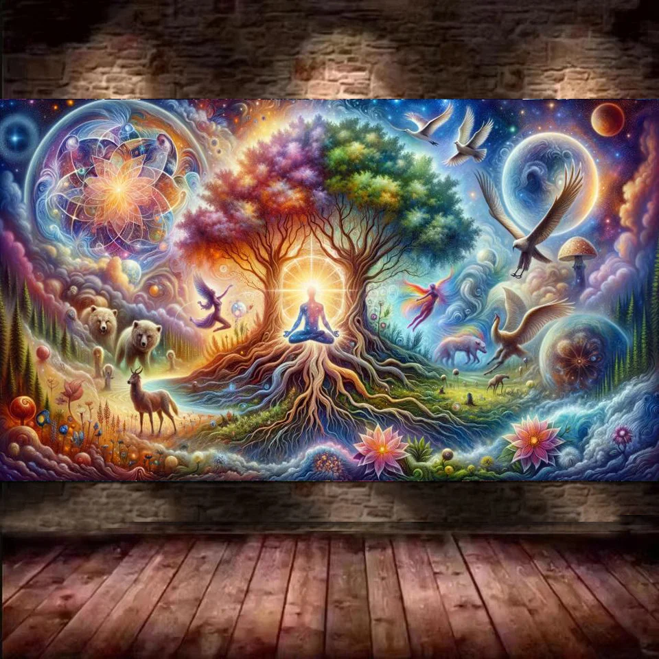 

Загадочное Древо Жизни, большой размер, сделай сам, алмазная живопись, абстрактное дерево, Алмазная мозаика, наборы для вышивки крестом для декора