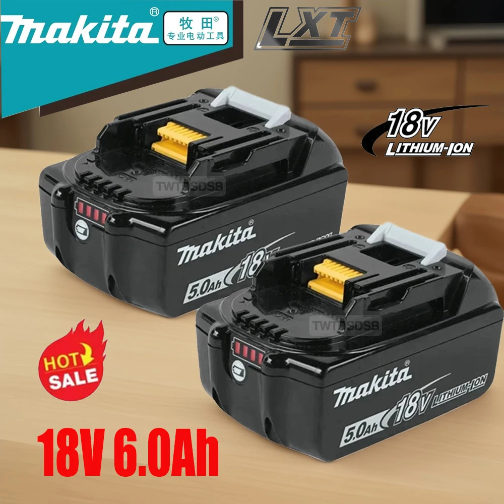 

Brand 100% original Makita 18V6.0Ah battery, Makita LXT BL1860B BL1860BL1850 BL1830 replaceable rechargeable power tool battery