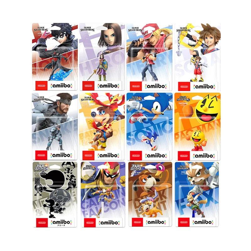 ARTSWIFT Amiibo Super Smash Bros. Série Captain PAC-MAN Banjo Kazooie Figura NFC Original Sem Bloqueio Regional Em Estoque