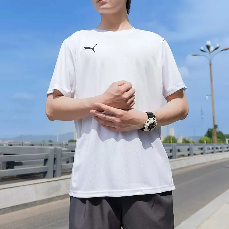Puma Men's Sport Short-Sleeved 2026 Summer New Style Breathable Half-Sleeve Running Shirt Training T-Shirt 658636-04