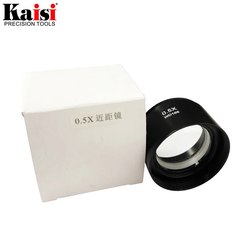 Kaisi SZM0.5X Auxiliary Objective Lens For Stereo Zoom Microscope WD165mm Free Shipping