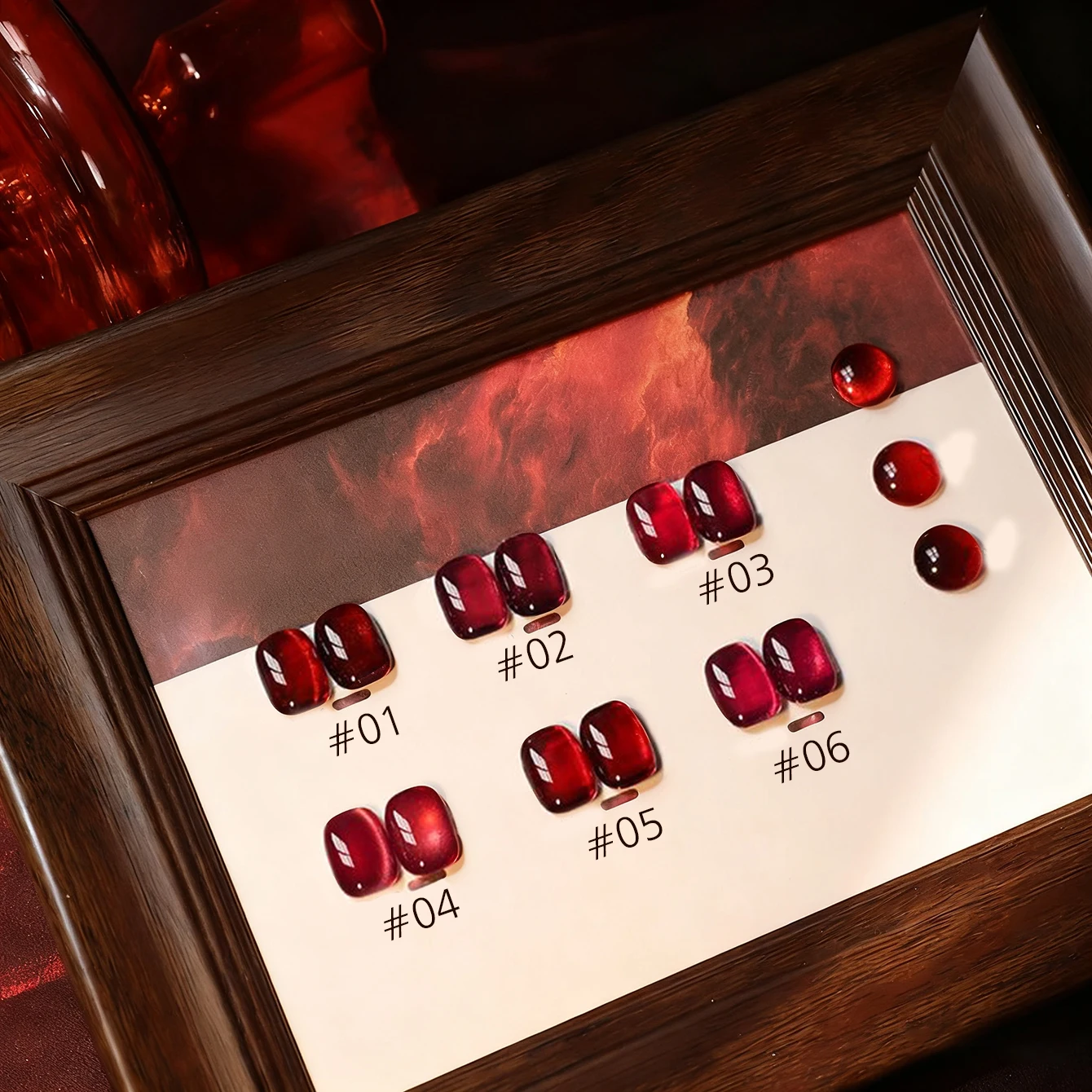 10MLMoney Red Cat Eye Gel Polish Cherry Diamond Sparkle Collection Christmas New Year Nail Art Sparkling Effect 2025 New Release