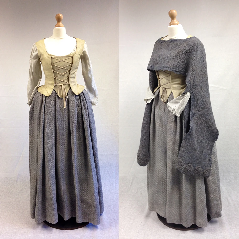 Disfraz de Cosplay de la Serie de TV Outlander, Vestido Medieval Victoriano Colonial de la Guerra Civil, Vestido de las Tierras Altas Escocesas, Vestido de Carnaval