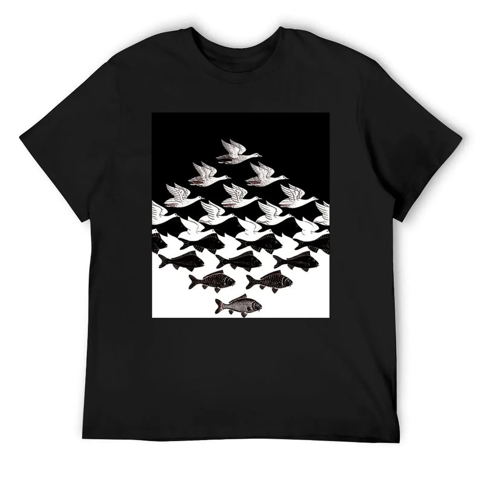 

Sky and Water by MC Escher T-Shirt croswit shirt man tshirts personalised anime clothes shirts graphic designer t shirt men