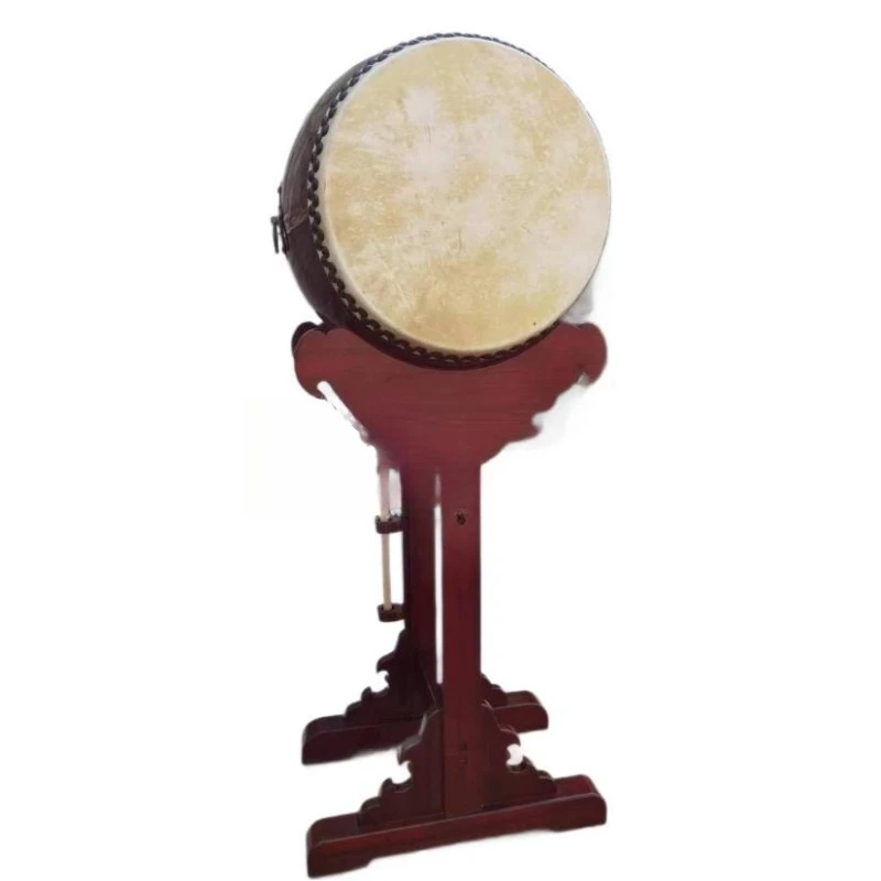Tambourine stand, temple artifact emperor, bell stand, tripod folding vertical shelf, cowhide drum, Buddhist utensils