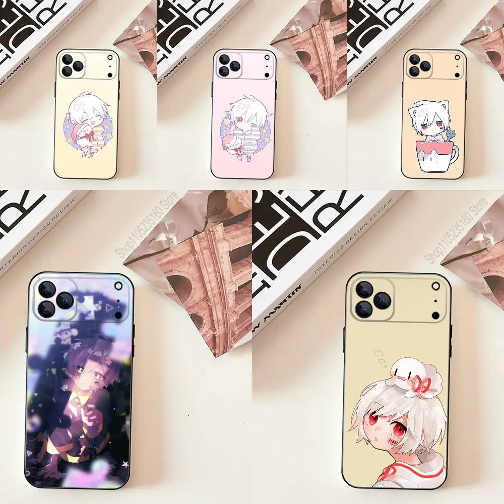 

Cute M-MaFumaFu-U Singer For iPhone 17,16,15,14,13,12,11,Pro,Max,Plus,E,SE4,Air,Mini Black Soft Cover Phone Case