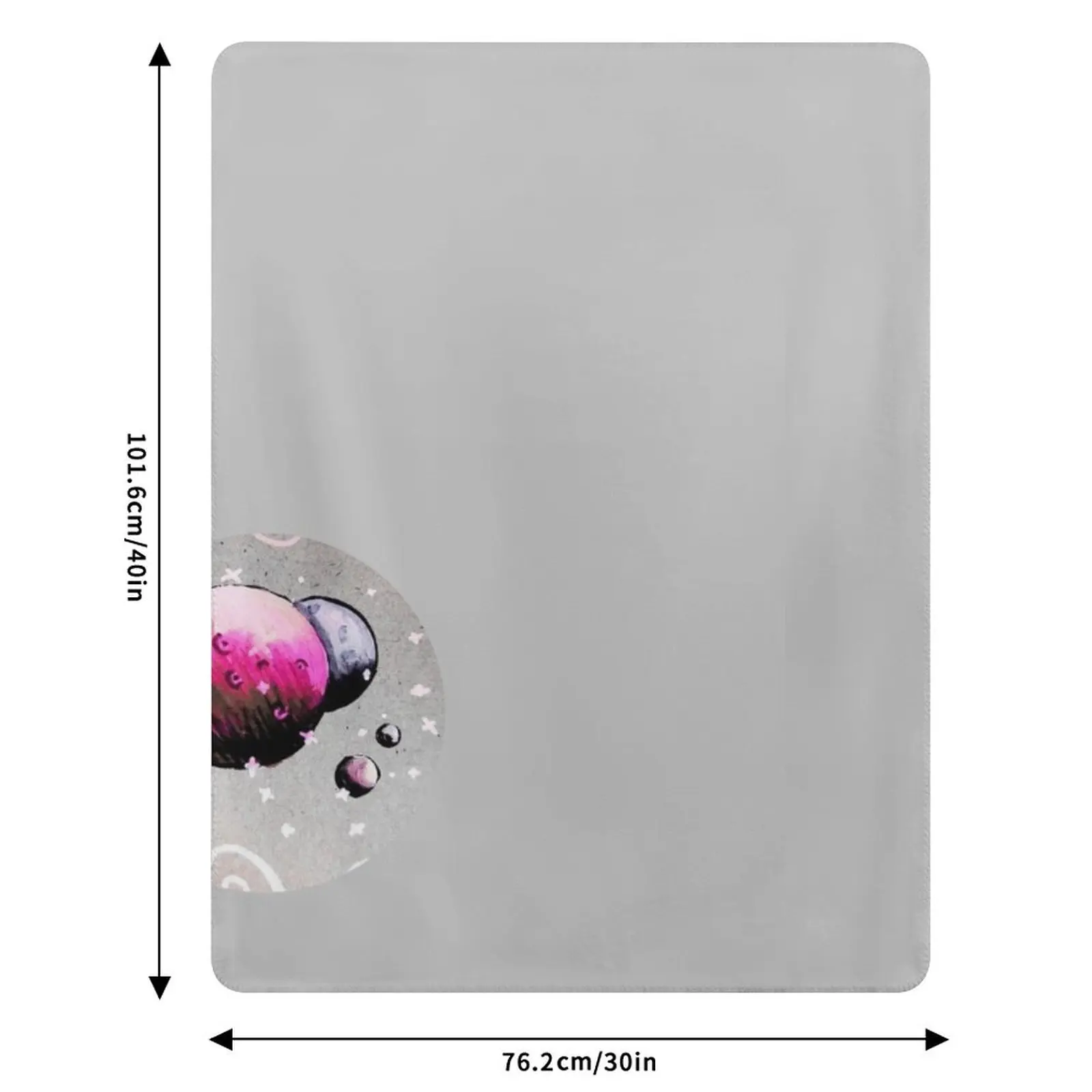 Pink Planets Throw Blanket Decoratives Hairys Giant Sofa blankets and throws valentine gift ideas Soft Big Blankets 6